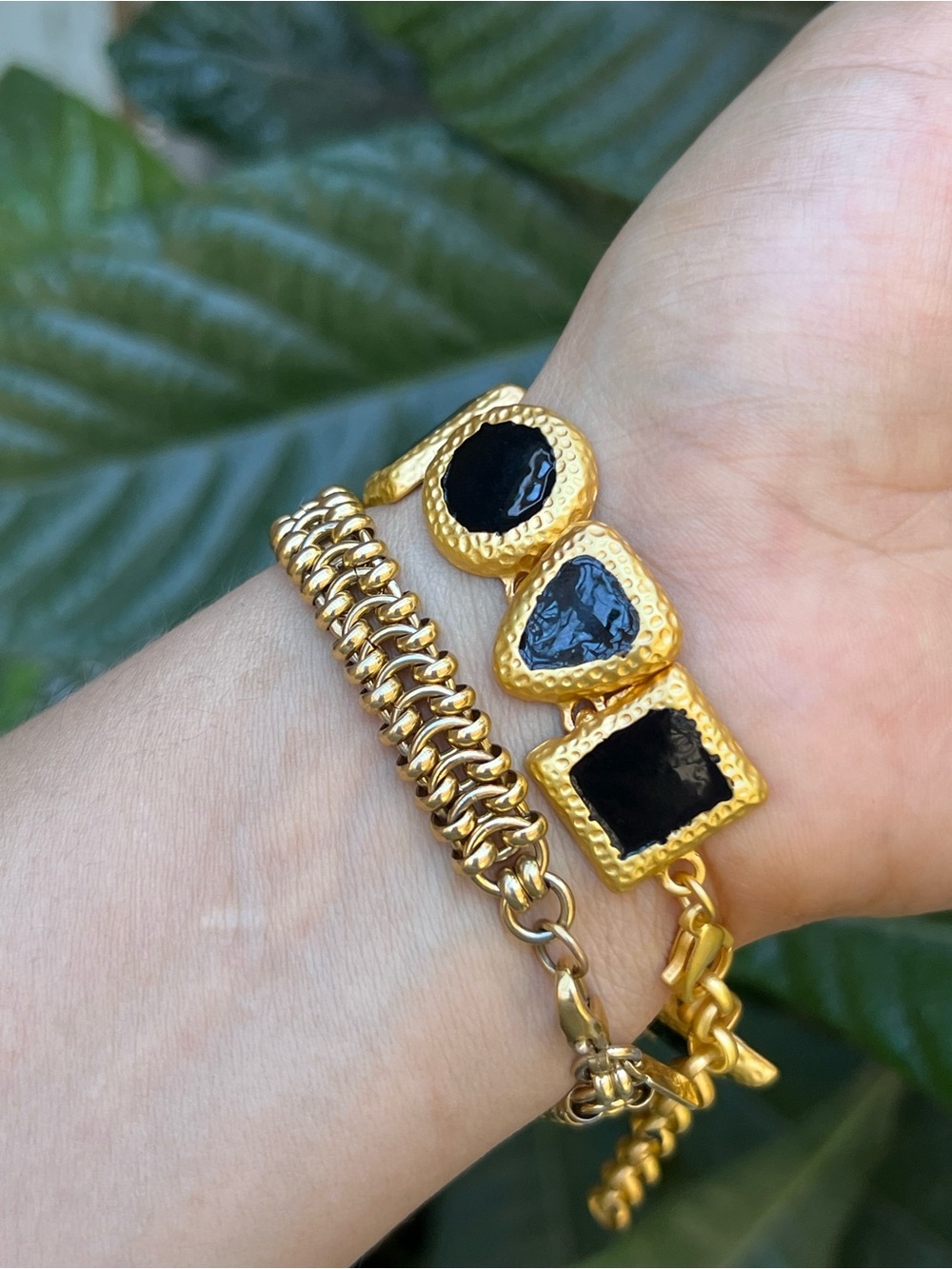Joan Rivers Geometric Bracelet with Black Enameling - Picture 6 of 6